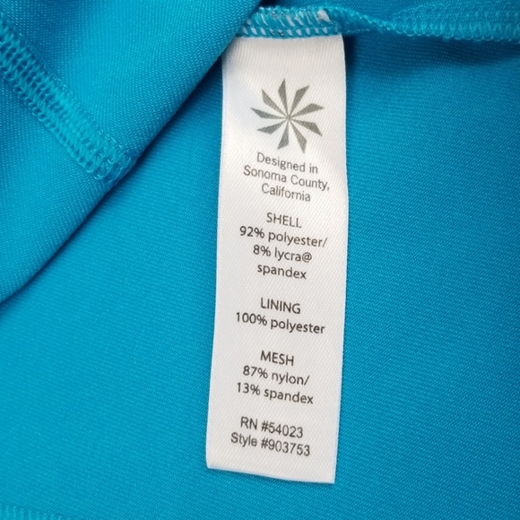 Athleta Blue Va Va Built In Bra Workout Tank - Picture 8 of 8